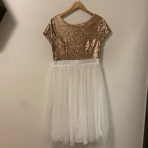 Nee See’s Dresses Modest Sequin Holiday Dress